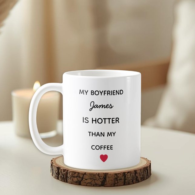 Modern Personalized Boyfriend Coffee Mug (Créateur téléchargé)