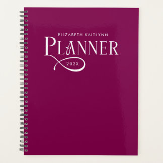 Modern Personalized Burgundy and Wine