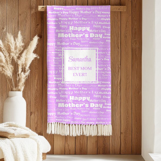 Modern Personalized Gift for Her Typography Text Sherpadecke (Modern Personalized Gift for Her Typography Blanket)