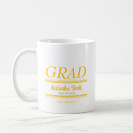 Modern Personalized grad school Graduation Kaffeetasse