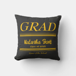 Modern Personalized grad school Graduation Kissen