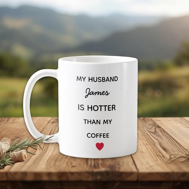 Modern Personalized Husband Coffee Mug (Créateur téléchargé)