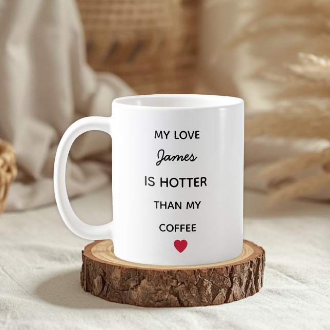 Modern Personalized Love Coffee Mug (Créateur téléchargé)