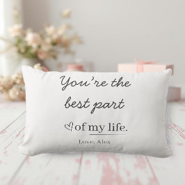 Modern Personalized Love Quote Lendenkissen