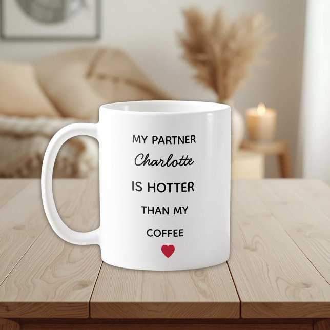 Modern Personalized Partner Coffee Mug (Créateur téléchargé)