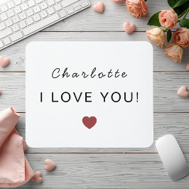 Modern Personalized Valentine Mouse Pad Mousepad