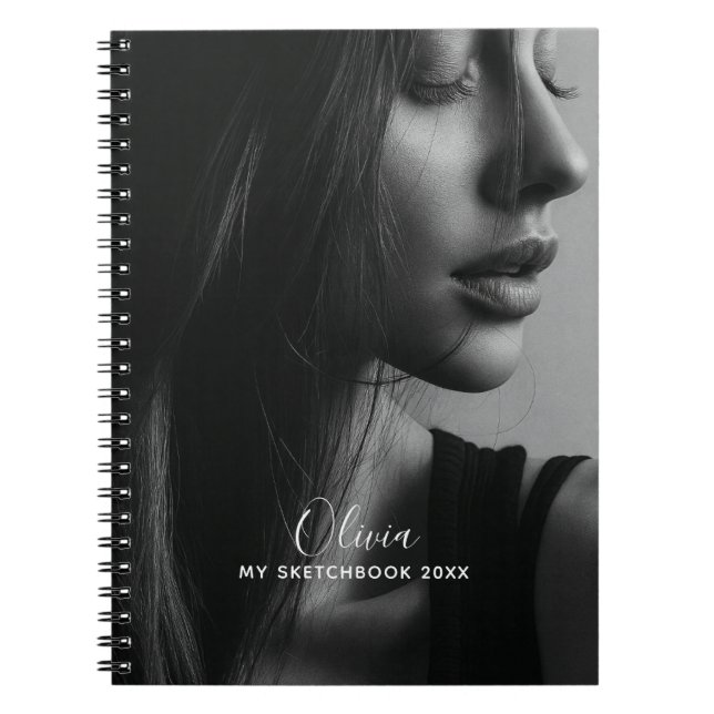 Modern Photo Collage Personalized Sketchbook  Notizblock (Vorderseite)
