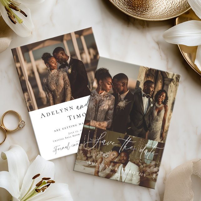 Modern photo collage save the date (Von Creator hochgeladen)