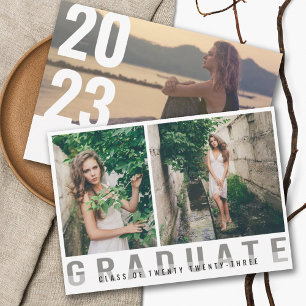 Modern Photo Graduation Announcement Ankündigung