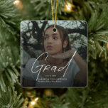 Modern Photo High School Graduation Gifts Keramikornament<br><div class="desc">Celebrate a meaningful milestone with this Modern Photo High School Graduation Gifts Ceramic Ornament. Featuring a favorite senior photo paired with clean modern typography, this personalized graduation ornament captures a special moment to cherish for years to come. Perfect for high school graduation celebrations, Class of keepsakes, or thoughtful graduation gifts,...</div>