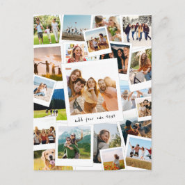 Modern Picture Scrapbook FotoCollage Postkarte