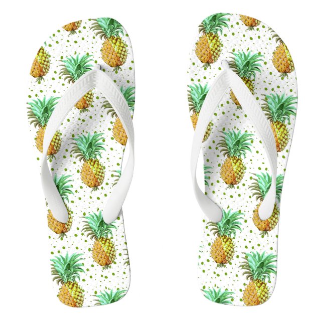 Modern Pineapple Pattern Flip Flops (Fußbett)