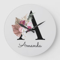 Modern Pink Boho Girly Floral