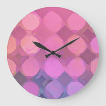 Modern Pink Colors Abstract Circle Watercolor
