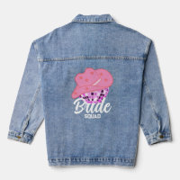 Modern Pink Cowgirl Cowboy Disco Rodeo Bridge Squa