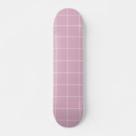 Modern Pink Geometric Simple Skateboard