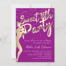Modern Pink Gold Sweet 16. Party Script