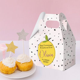 Modern Pink Lemonade 1. Geburtstag Geschenkschachtel