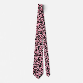 Modern Pink Leopard Pattern Animal Krawatte