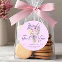 Modern Pink Lila Peony Blume Bouquet Vielen Dank
