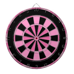 Modern Pink Schwarz Dartscheibe