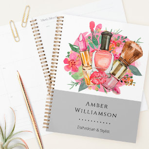 Modern Pink Watercolor Makeup Artist Girly Chic Planer