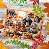 Modern Pinsel Script Erntedank 4 Fotokarte