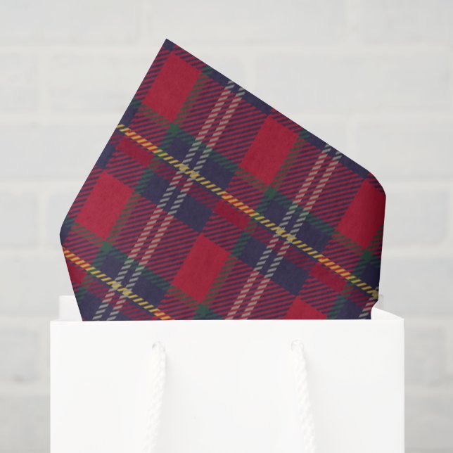 Modern Plaid Christmas Gift  Seidenpapier (Geschenktüte)