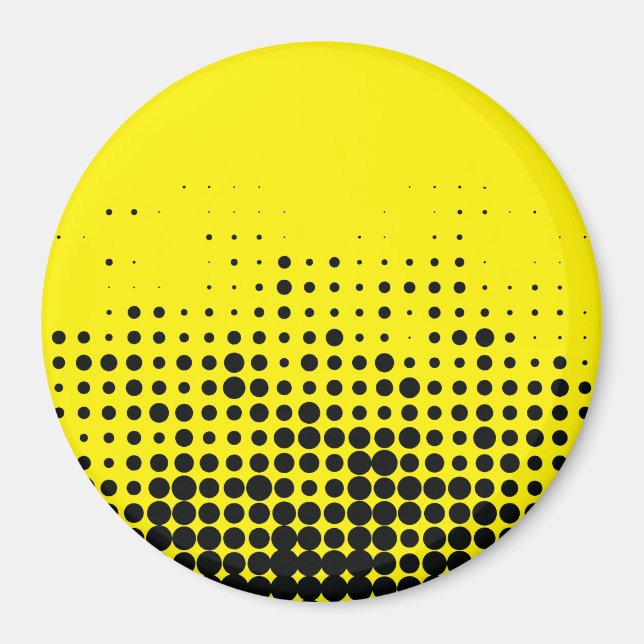 Modern, playful, urban geometric circle pattern magnet (Vorne)