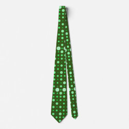 Modern Polka Dot 02.Green. GDreen BG Krawatte