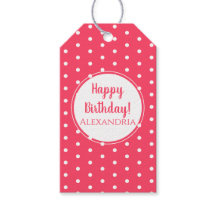 Modern Polka Dots Happy Birthday