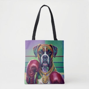 Modern Pop Art Boxer Dog Boxing Athlete Tasche