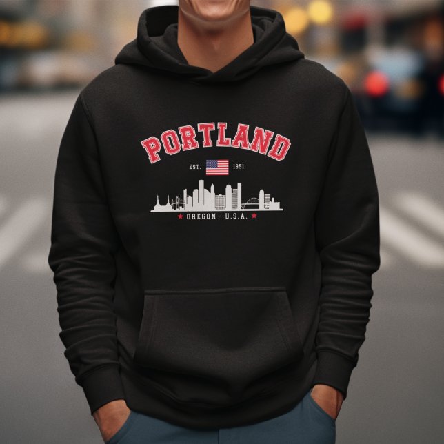 Modern Portland Cityscape Hoodie (Von Creator hochgeladen)
