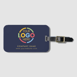Modern präsentiertes Logo für Navy Blue Corporate  Gepäckanhänger