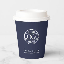 Modern präsentiertes Logo für Navy Blue Corporate  Pappbecher