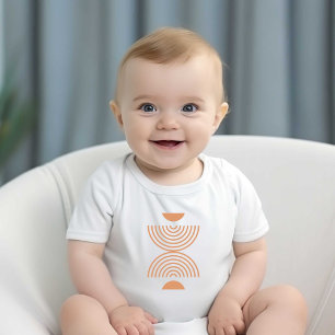 Modern Print Baby Kinder Weiß   T-Shirts  