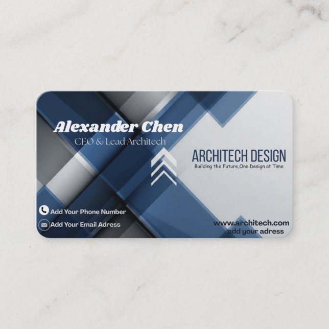 Modern Professional Business Card Visitenkarte (Vorderseite)