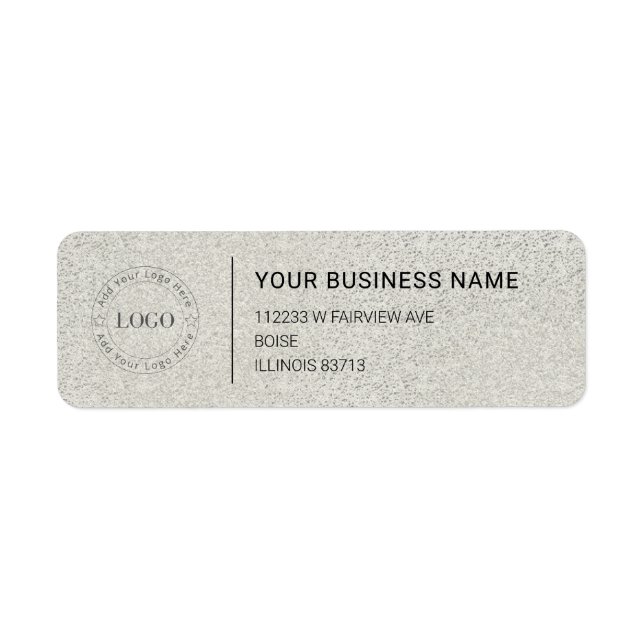 Modern Professional Business Return Address (Vorne)