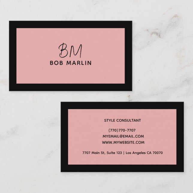 Modern Professional Minimalist Executive Generic Visitenkarte (Vorne/Hinten)