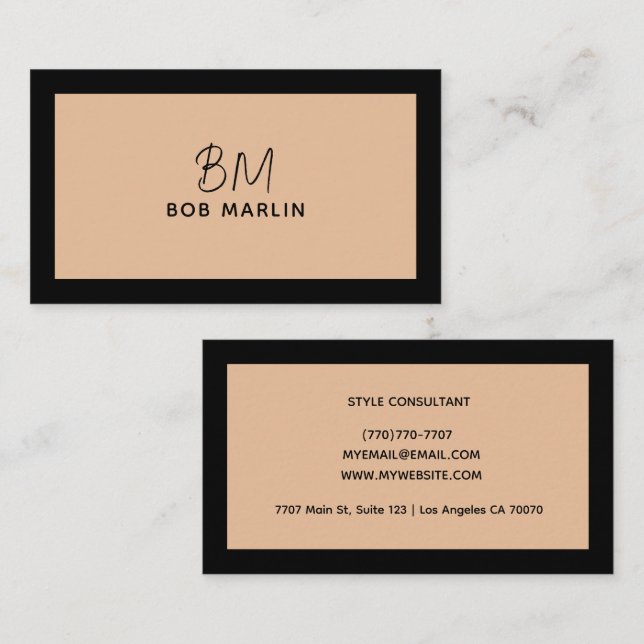 Modern Professional Minimalist Executive Generic Visitenkarte (Vorne/Hinten)