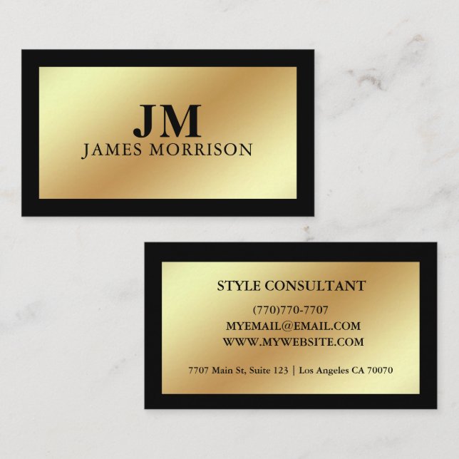 Modern Professional Minimalist Executive Generic Visitenkarte (Vorne/Hinten)