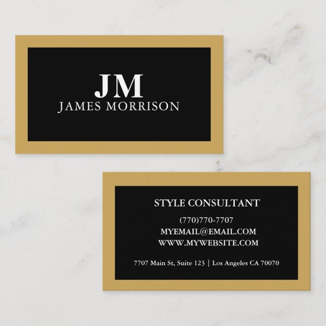 Modern Professional Minimalist Executive Generic Visitenkarte (Vorne/Hinten)