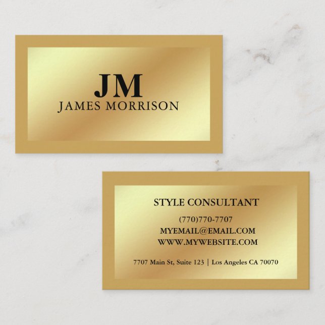 Modern Professional Minimalist Executive Generic Visitenkarte (Vorne/Hinten)