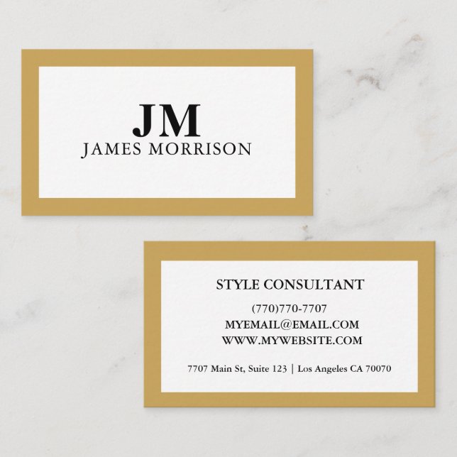 Modern Professional Minimalist Executive Generic Visitenkarte (Vorne/Hinten)