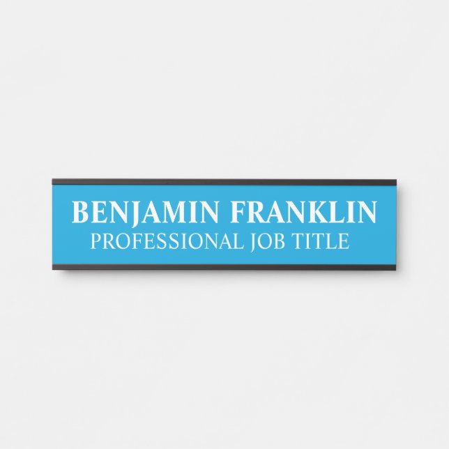Modern Professional Office Door Sign Türschild (Vorderseite )
