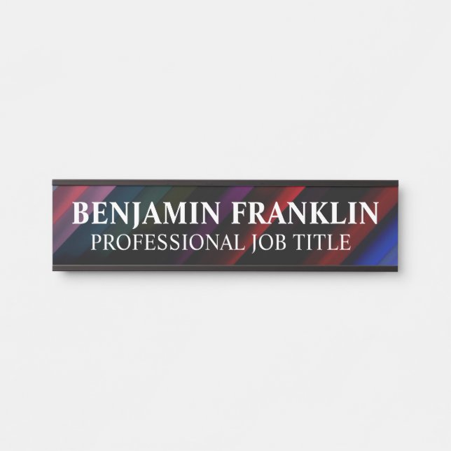 Modern Professional Office Door Sign Türschild (Vorderseite )