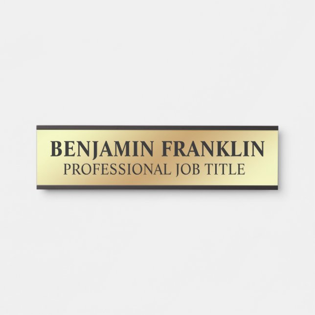 Modern Professional Office Door Sign Türschild (Vorderseite )