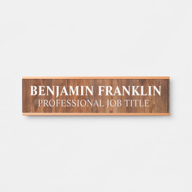 Modern Professional Office Door Sign Türschild (Vorderseite )