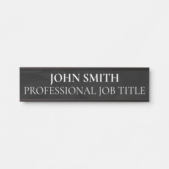Modern Professional Office Door Sign Türschild (Vorderseite )