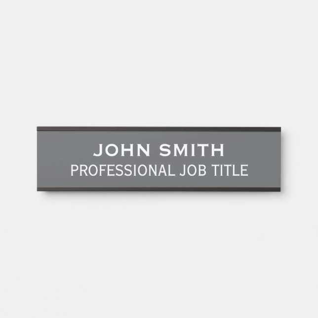 Modern Professional Office Door Sign Türschild (Vorderseite )